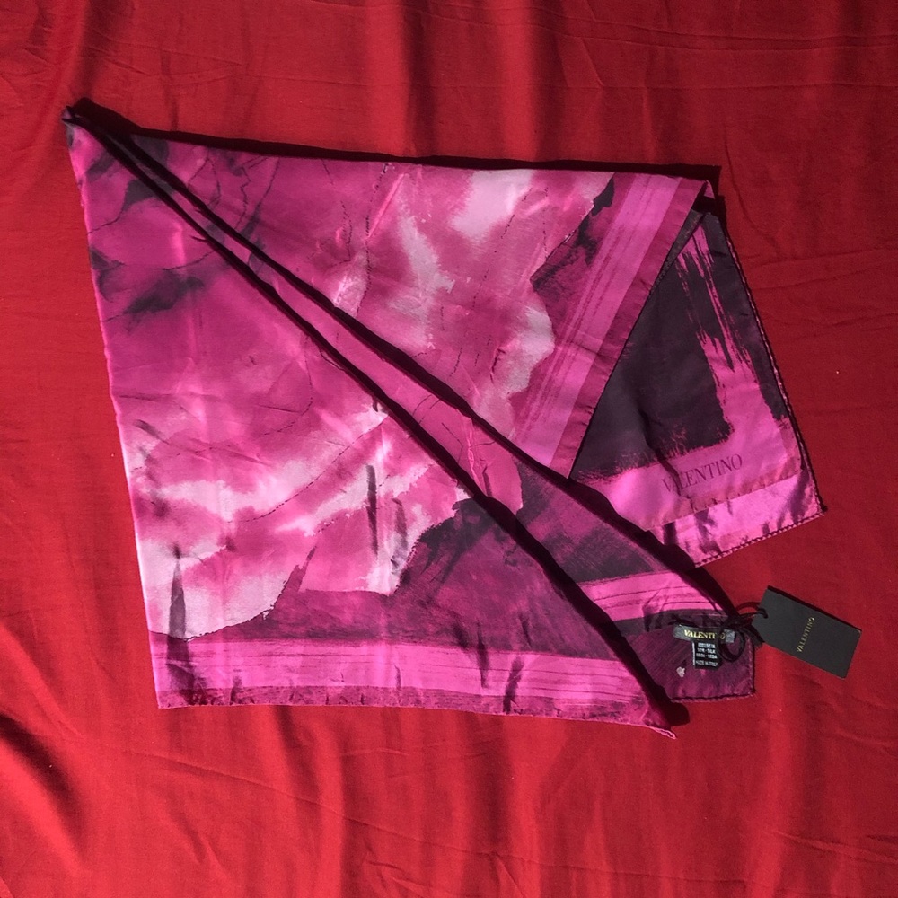 VALENTINO silk scarf - Picture 3 of 5